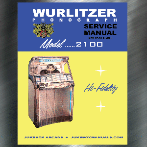 Wurlitzer Model 2100 Service Manual &amp; Parts Lists 