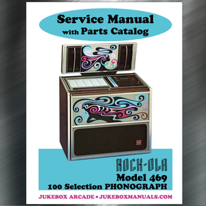 Rock Ola Model 469 - 100 Selection  Complete Service Manual, Complete Parts Lis