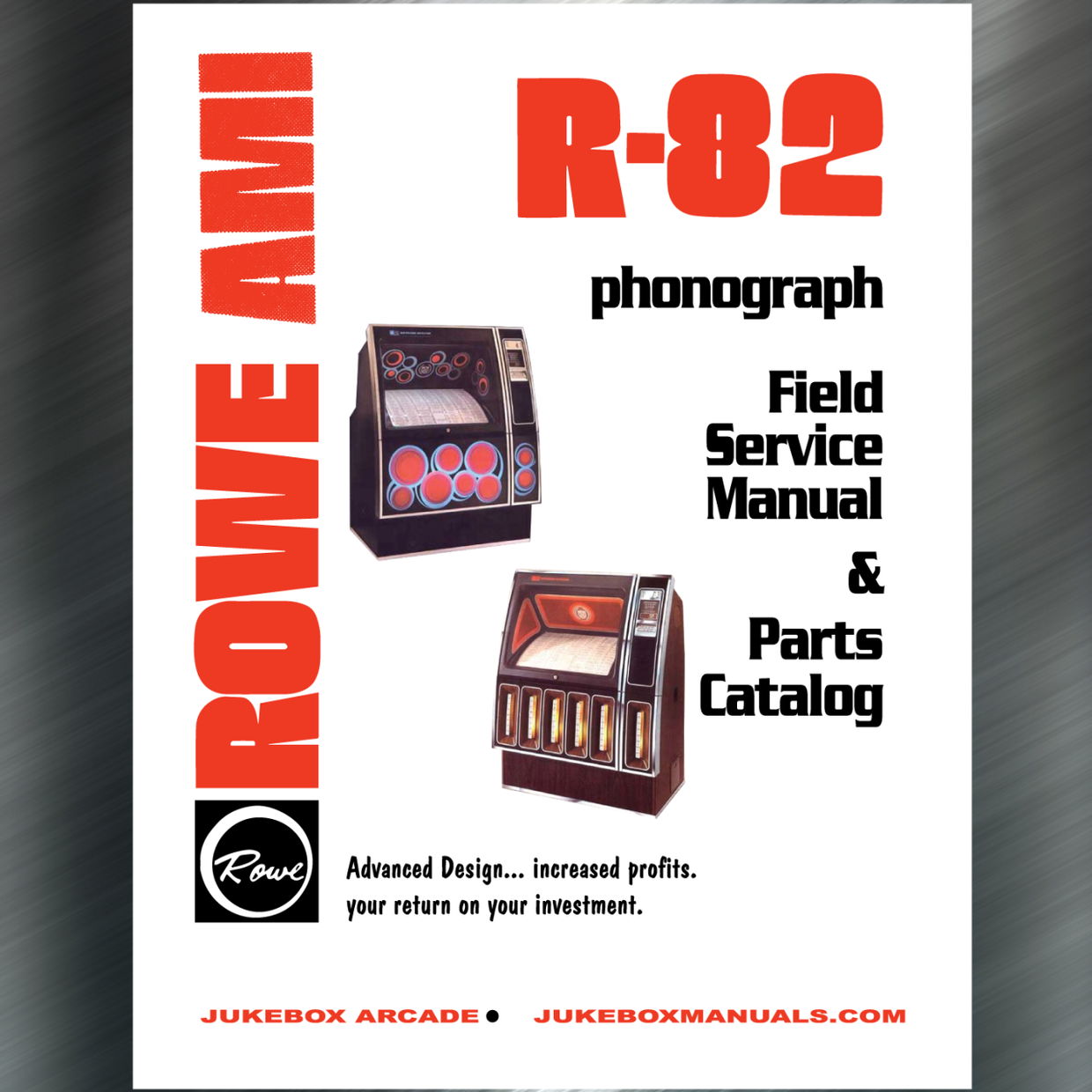 Rowe AMI R82 Woodhue, Black Magic (1978) Service Manual, Parts Catalog