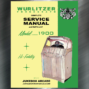 Wurlitzer Model 1900 Complete Service Manual &amp; Parts Lists