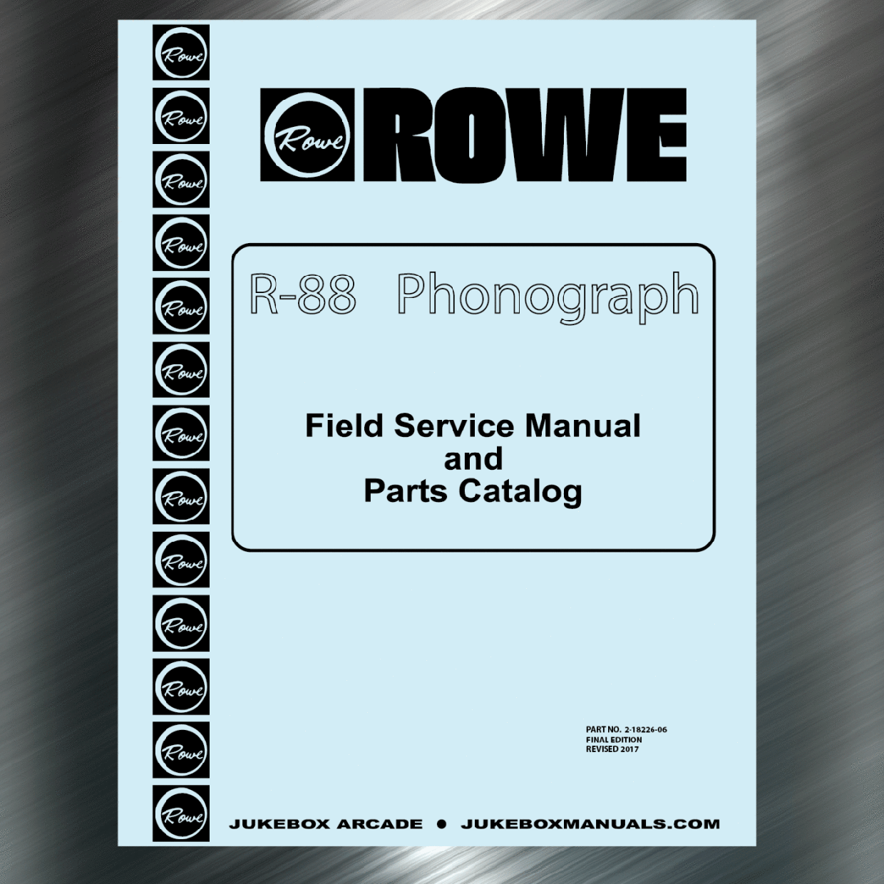 AMI / Rowe R-88 Service Manual, Parts Lists & Troubleshooting Guide