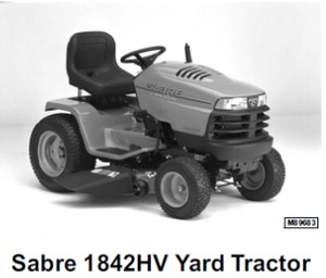 John Deere Sabre Tractors 1948GVHV, 2148HV, 2354HV, 2554HV Technical Repair Manual TM-1841