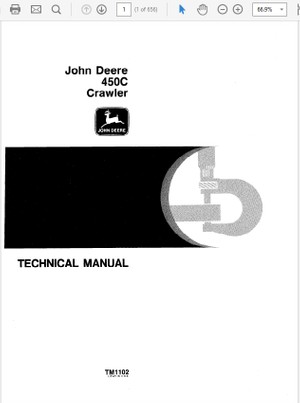 John Deere 450C Crawler Repair Technical Manual TM-1102