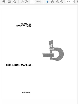 John Deere 30 and 50 Excavator Technical Manual TM-1380