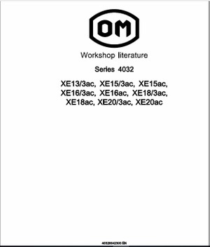 OM Pimespo XE13/3ac, XE15/3ac, XE15ac, XE16/3ac, XE16ac, XE18/3ac, XE18ac, XE20/3ac, XE20ac Manual