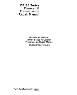 John Deere DF180 Powershift Transmission Repair Technical Manual_EN