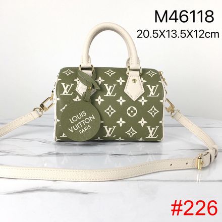 Louis Vuitton Nano Speedy / Mini HL leather handbag 