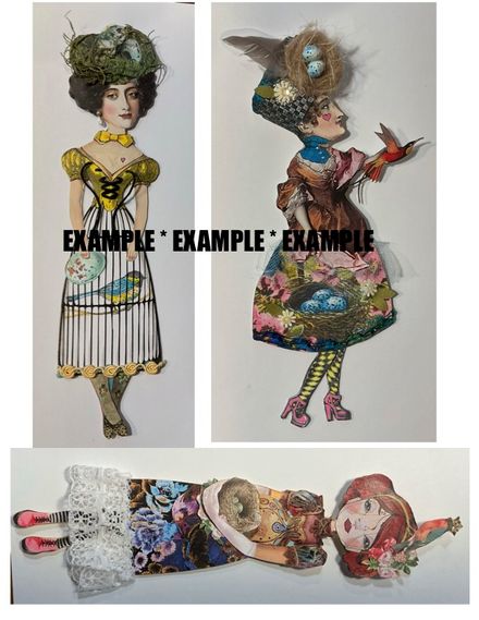 Paper Dolls Collage Sheet SET 1 - For your journal fun! Digital Download file