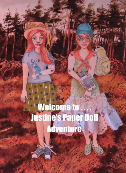 Justine&#x27;s Paper Doll Adventures COMPLETE BASE KIT- Digital Download