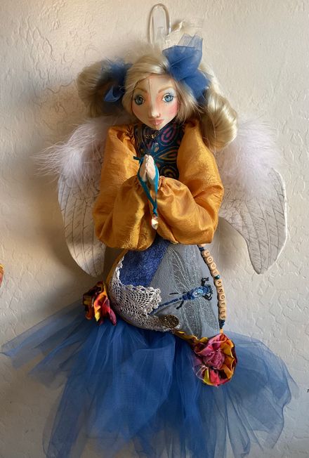 Handmade Affirmation Angel Doll Wall-hanging 