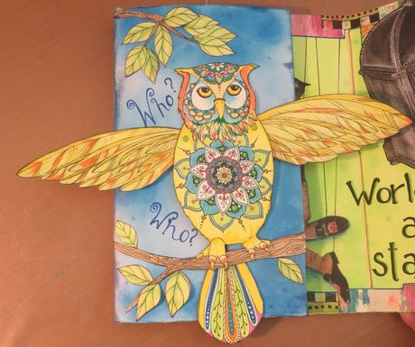 Arty Owl Moveable Paper Piecing Kit - Digital Download