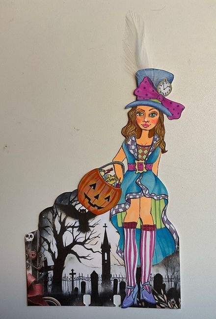 Display Card - Julie Nutting HALIE Mad Hatter Halloween costume