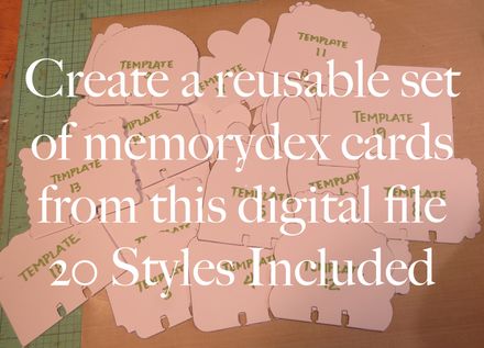 Memorydex Card Template Set - Digital Download File