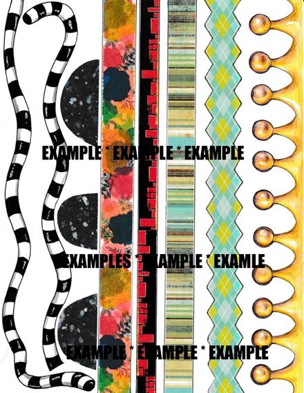 Fun Funky Borders - Dollar Digi #1