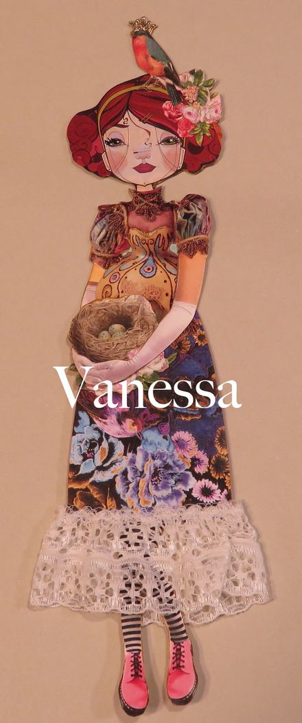Handmade Paper Doll - VANESSA
