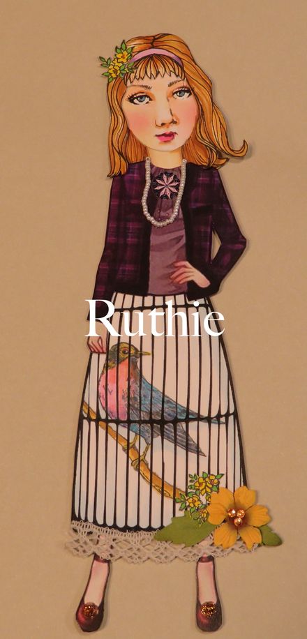 Handmade Paper Doll - RUTHIE