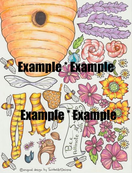 DressUp Sheet for Julie Nutting Paper Dolls BEE HIVE GIRL