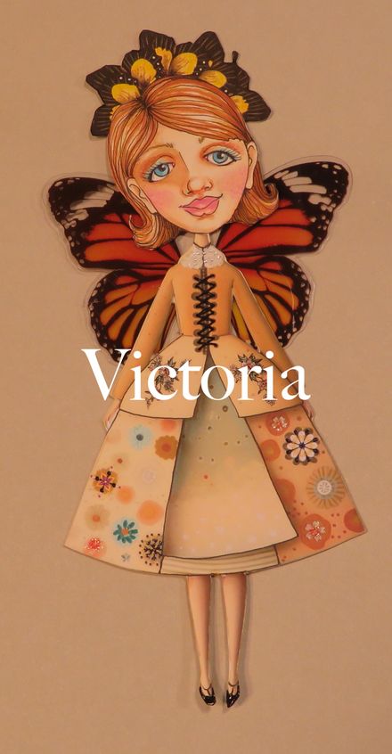 Handmade Paper Doll - VICTORIA