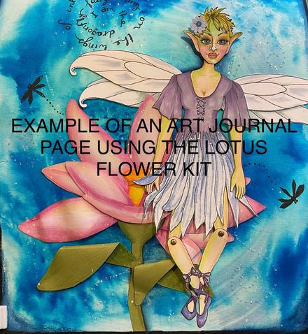 Lotus Flower Paper Piecing Kit