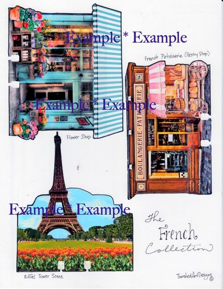Display Cards Printable - The French Collection