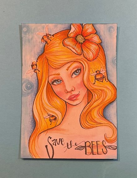 ACEO (Original) SAVE THE BEES