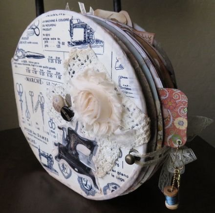 Round Journal Sewing Theme