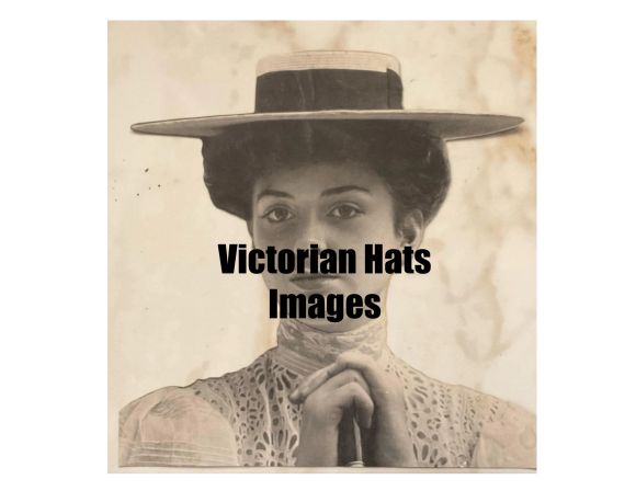 Victorian Hats Digital Images  - Instant Download File