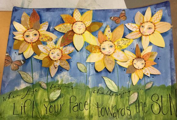 Happy Sunflower Collage Sheet