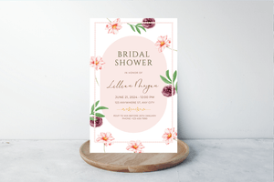Simplistic and Charming Bridal Shower Invitation