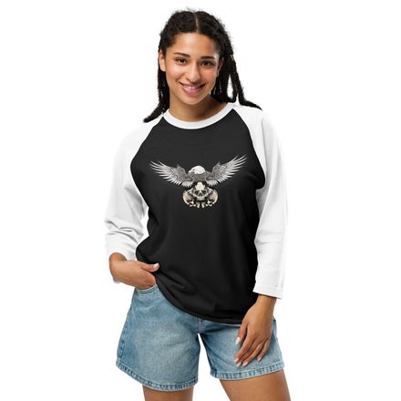 Unisex 3/4 Sleeve Raglan Shirt