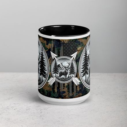 White Ceramic Deer Mug 