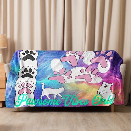 Pawsome Vibes Only Blanket 