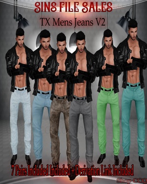 ○Mens Jeans Set V2○7 Pairs