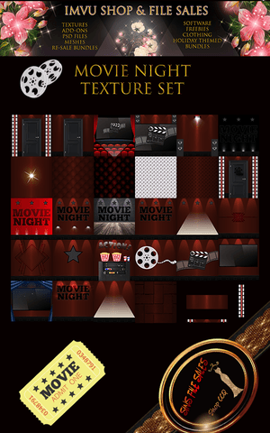 Movie Night Texture Set- 31 Files