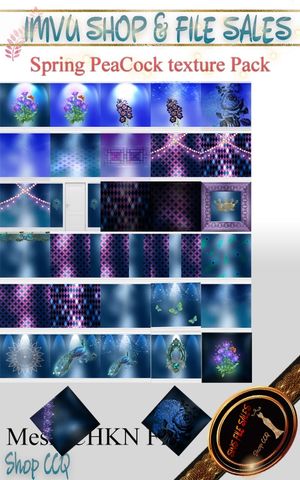 Spring Peacock texture Pack- 32 Files