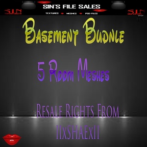 Basement Bundle *5 Room Meshes Included. *Limited Time Only*