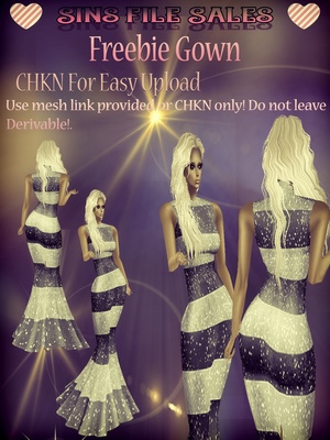 FREEBIE* Glitter Gown