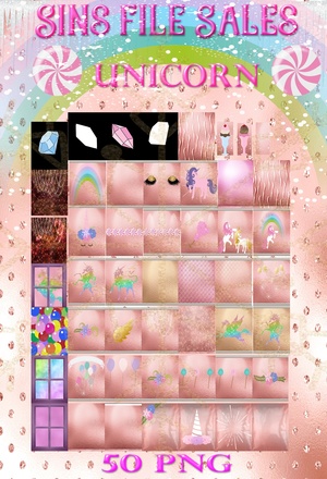 Unicorn Texture Pack *50 PNG