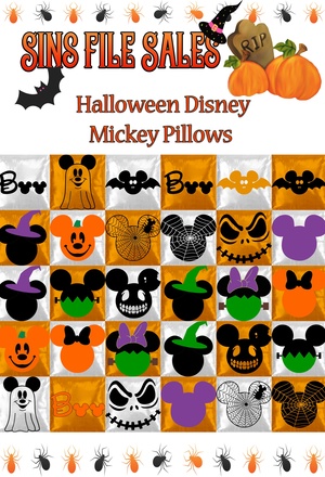 Halloween Disney Mickey Pillows