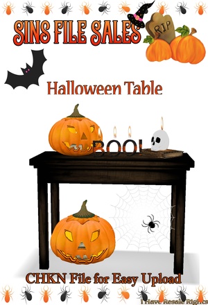 Halloween Decor Table