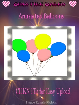 Animated Balloons Mesh