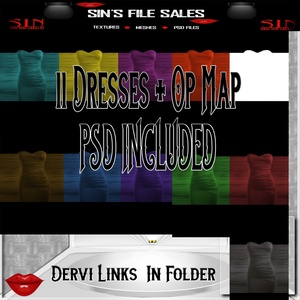 Dress Pack One *10*Dresses + Op Map ( Correction 10 Dresses not 11)