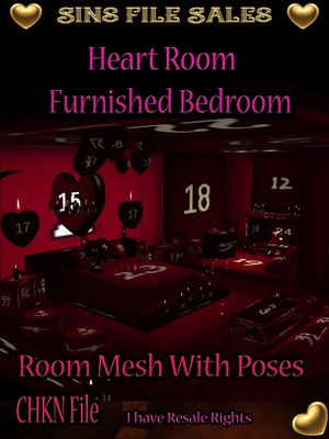 Romantic Furnished Room W/Poses