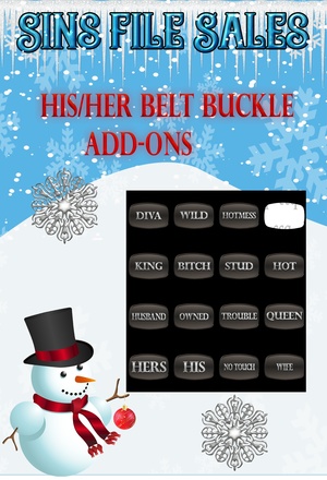 HIS/HER Belt Buckle Add-On&#x27;s