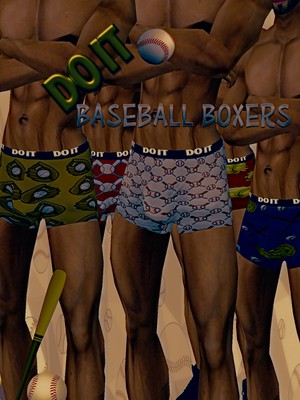 •Baseball Boxers Mens• 5 Boxers included + Link