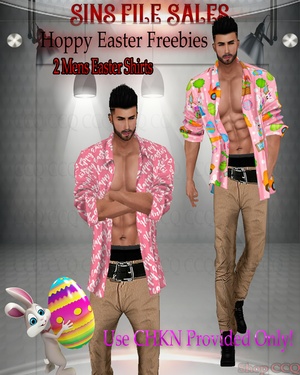 ♥FREEBIE♥Mens Easter Shirts