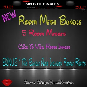 *NEW* 5 Room Meshes With Resale Rights Included *Limited Time*