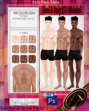 ♥Male Skin Pack With PSD♥