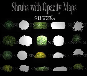 Shrubs with Opacity Maps