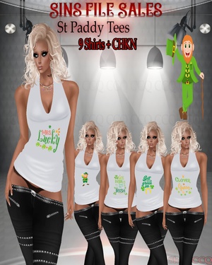 St Paddy Tees Woman •9 Shirts